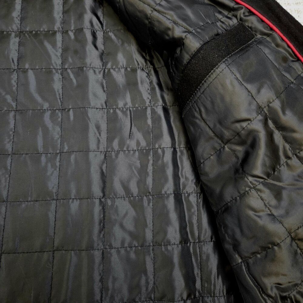 Tommy Hilfiger Classic Bomber Jacket Wool Blend Black Quilted Lining Men's XL - Picture 12 of 15